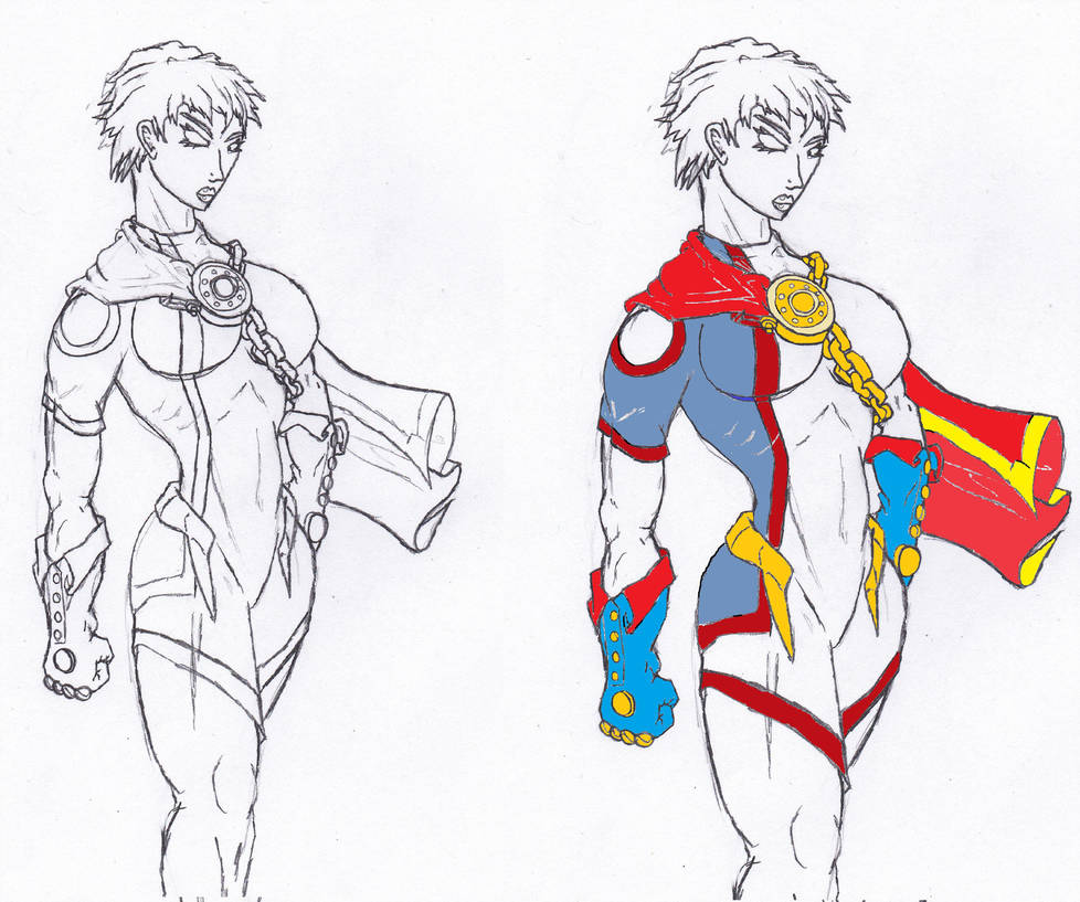 978x817 Drawing Power Girl - Power Girl Drawing