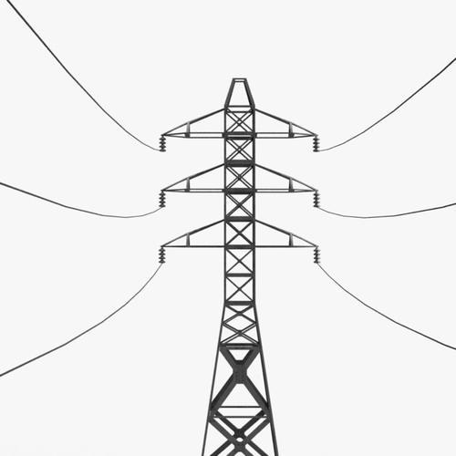 500x500 Contribute Amanda Bogner For Oppd - Power Line Drawing