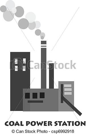 302x470 coal power plant clipart - Power Plant Drawing