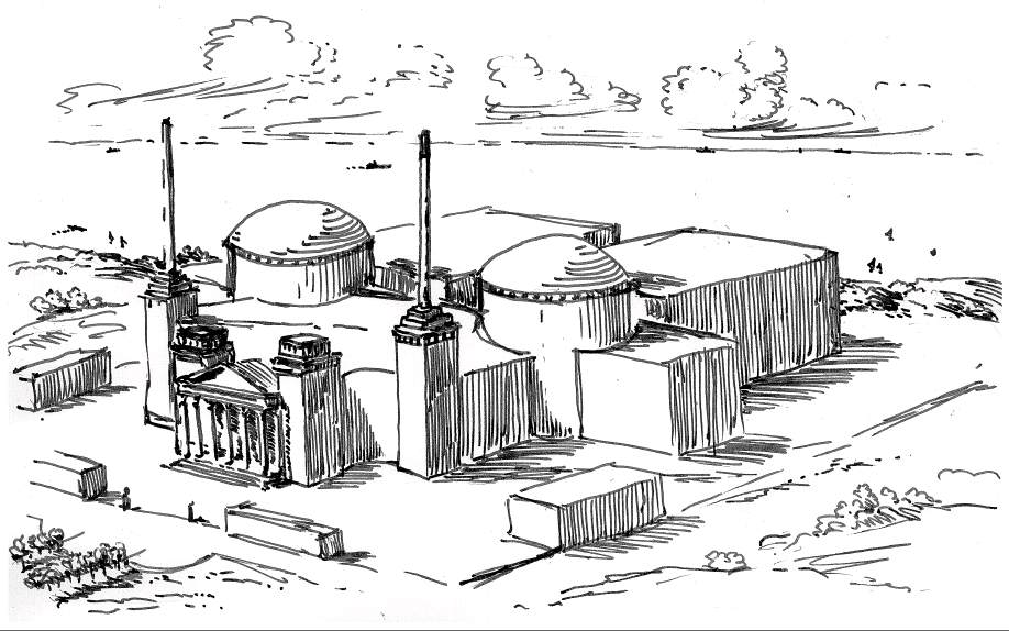 918x574 world nuclear association - Power Plant Drawing