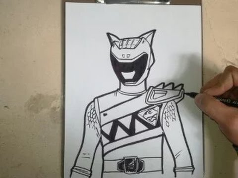 480x360 how to draw power ranger dino charge aqua how to draw power - Power Rangers Dino Charge Drawing