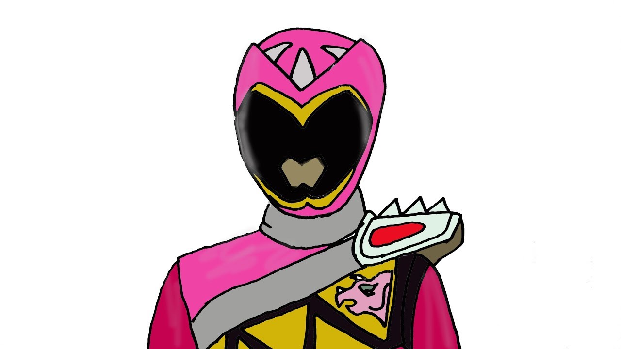 1280x720 how to draw pink ranger - Power Rangers Drawing