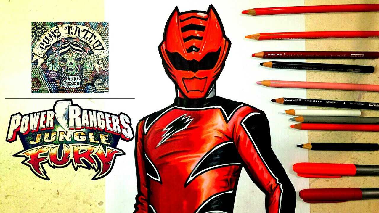 1280x720 how to draw power ranger fury jungle - Power Rangers Jungle Fury Drawing