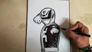 320x180 how to draw power rangers spd red ranger - Power Rangers Spd Drawing