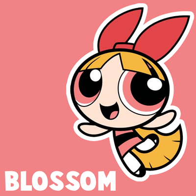 400x400 How To Draw Blossom From Powerpuff Girls With Easy Step - Powerpuff Drawing
