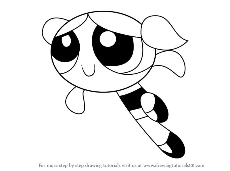 800x593 learn how to draw bubbles from the powerpuff girls - Powerpuff Drawing