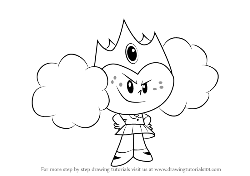800x565 Learn How To Draw Princess Morbucks From The Powerpuff Girls - Powerpuff Drawing