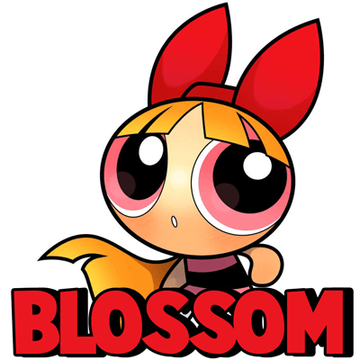 400x400 how to draw blossom from the powerpuff girls in easy steps - Powerpuff Girls Drawing