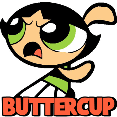 400x400 how to draw buttercup with easy step - Powerpuff Girls Drawing