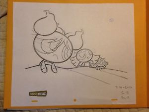 300x225 original production drawing powerpuff girls - Powerpuff Girls Drawing