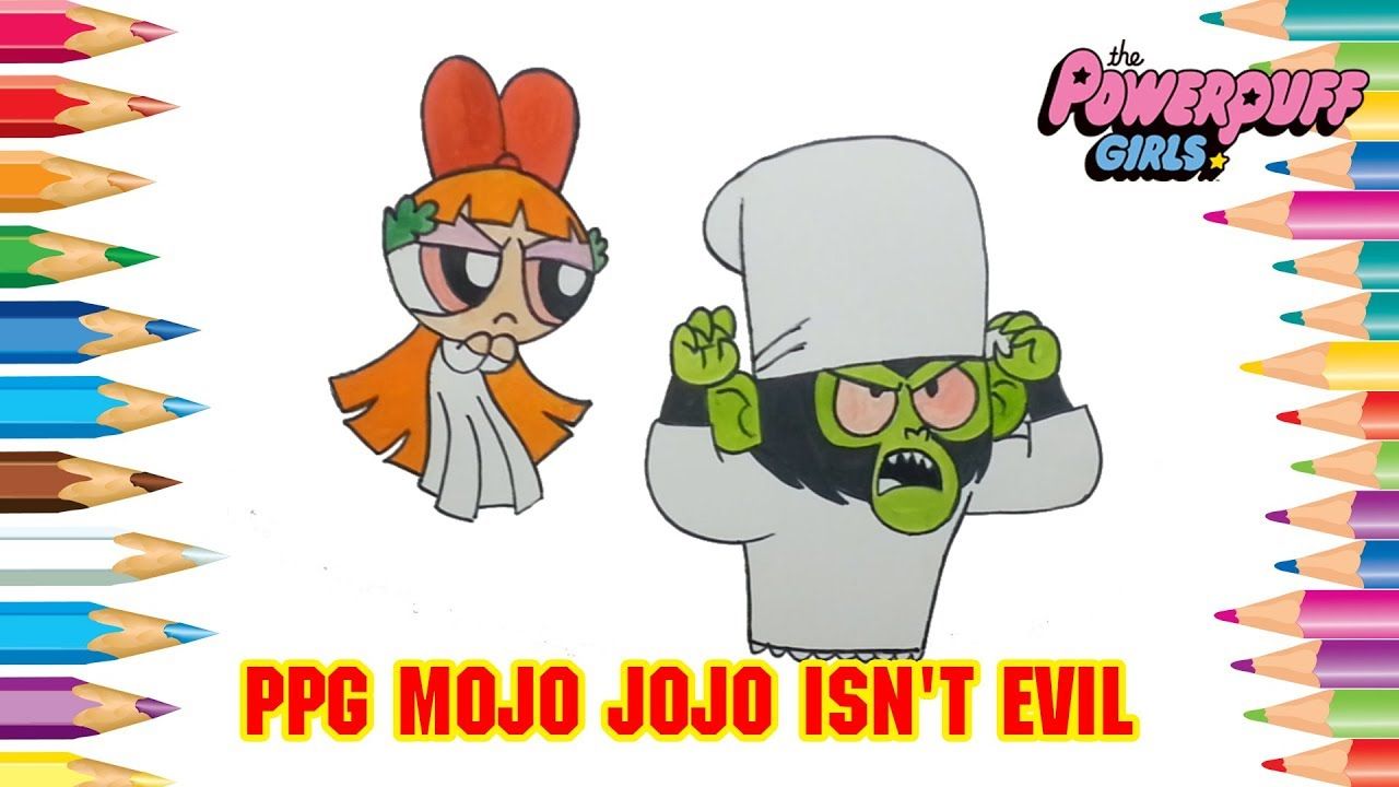 1280x720 draw powerpuff girls character ppg mojo jojo isn't evil - Ppg Drawing