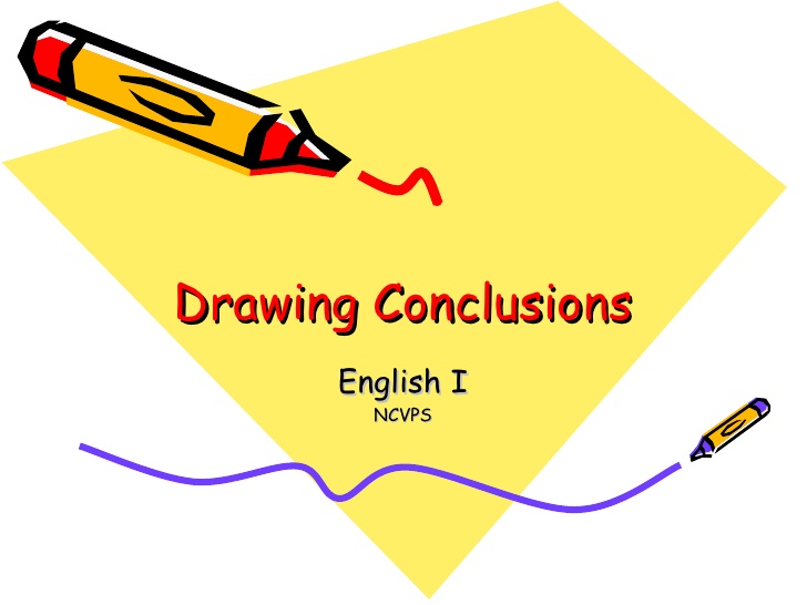 728x546 Drawing Conclusions Powerpoint - Ppt Drawing