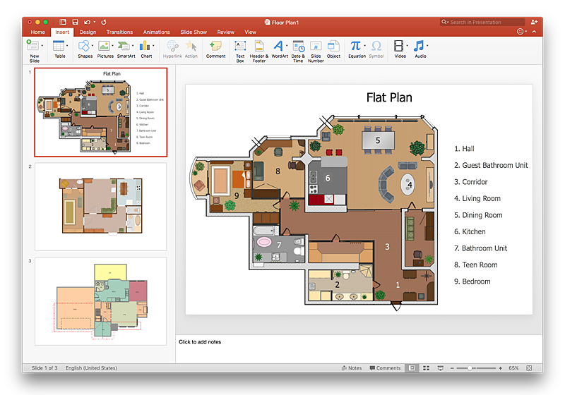 800x560 How To Make A Powerpoint Presentation Of A Floor Plan Using - Ppt Drawing