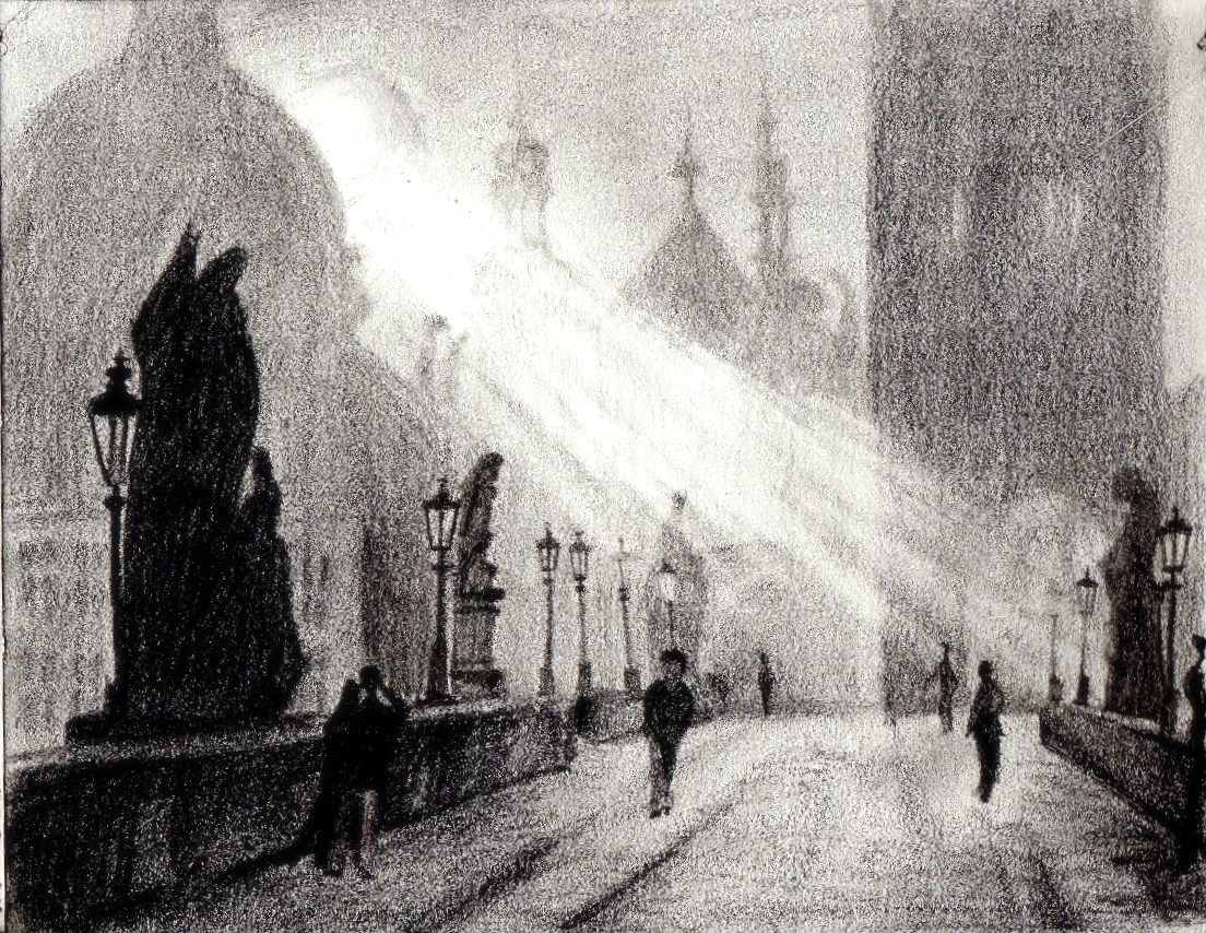 1104x854 original drawings of prague and czech country sideby me me - Prague Drawing