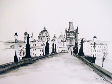 457x343 prague drawing - Prague Drawing