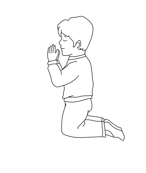 Praying Child Drawing At PaintingValley Explore Collection Of 