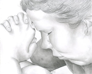 300x241 Praying Child Drawings Fine Art America - Praying Child Drawing
