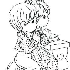 230x230 Smartness Design Praying Child Coloring - Praying Child Drawing