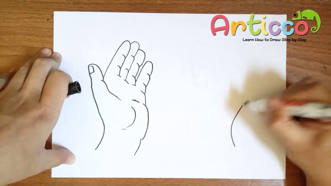 1280x720 How To Draw Praying Hands For Kids Step - Praying Drawing