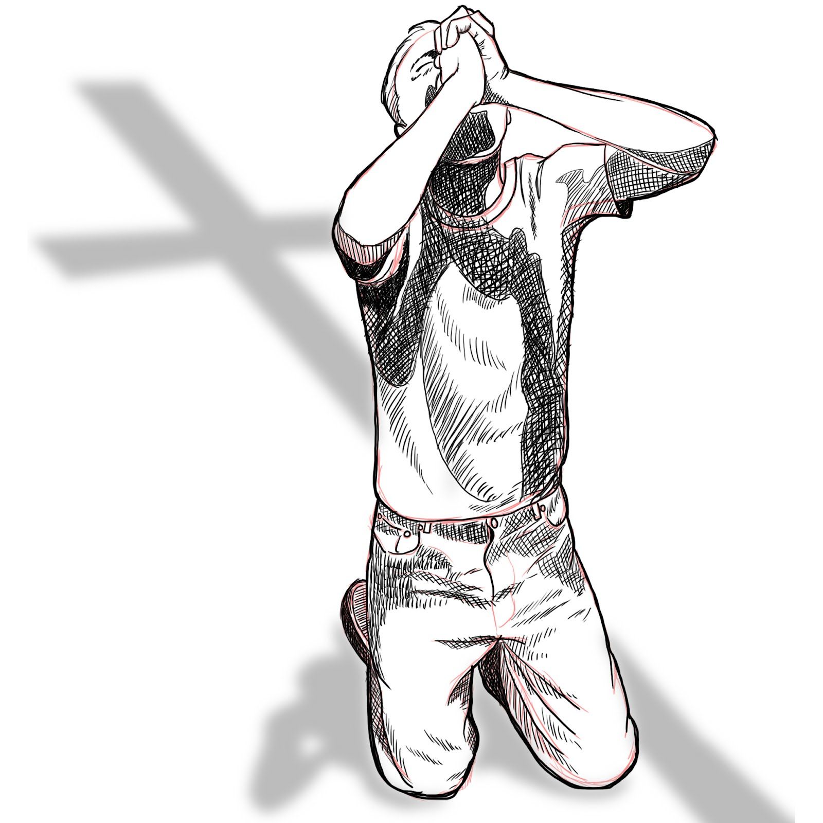 1600x1600 Praying Sketch Praying Hand Sketches Viccki - Praying Drawing