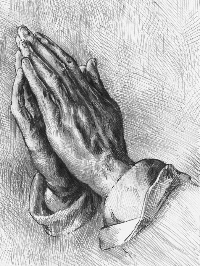 Praying Hands Cartoon Drawing
