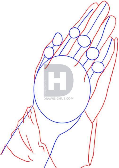 505x712 how to draw praying hands, step - Praying Hands Drawing