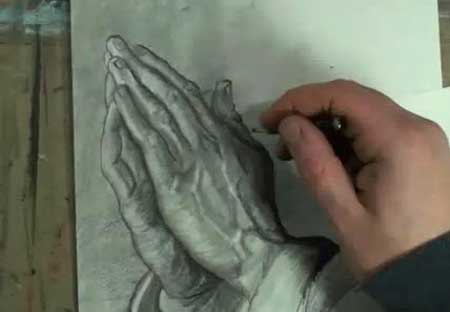 450x312 how to draw praying hands step - Praying Hands Drawing Step By Step