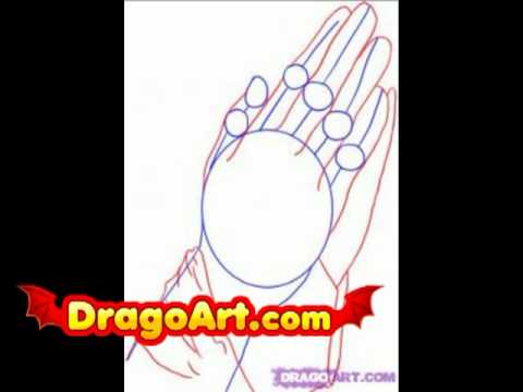 480x360 how to draw praying hands, step - Praying Hands Drawing Step By Step