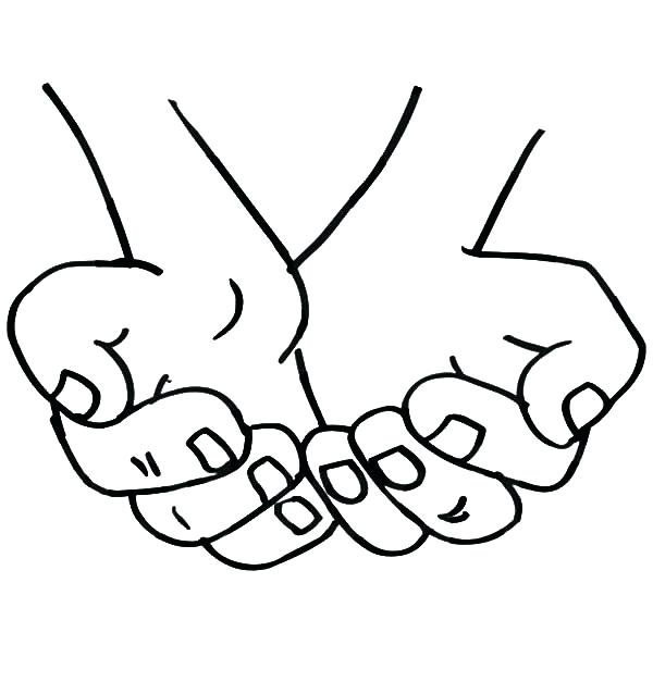 600x627 Praying Hands Drawing Step - Praying Hands Drawing Step By Step