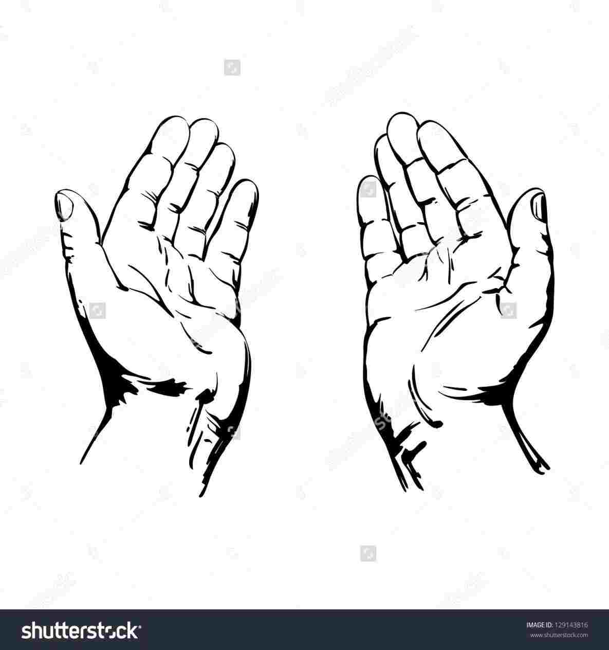 1185x1264 Our - Praying Hands Drawing Step By Step