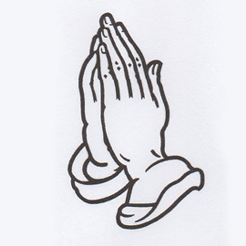 500x500 Simple Hand Drawings - Praying Hands Drawing Step By Step