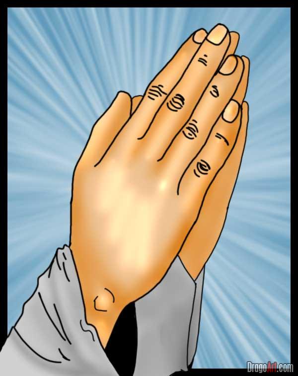 600x757 How To Draw Praying Hands, Step - Praying Hands Drawing Tutorial