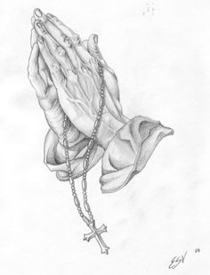 Praying Hands Drawing Tutorial at PaintingValley.com | Explore ...