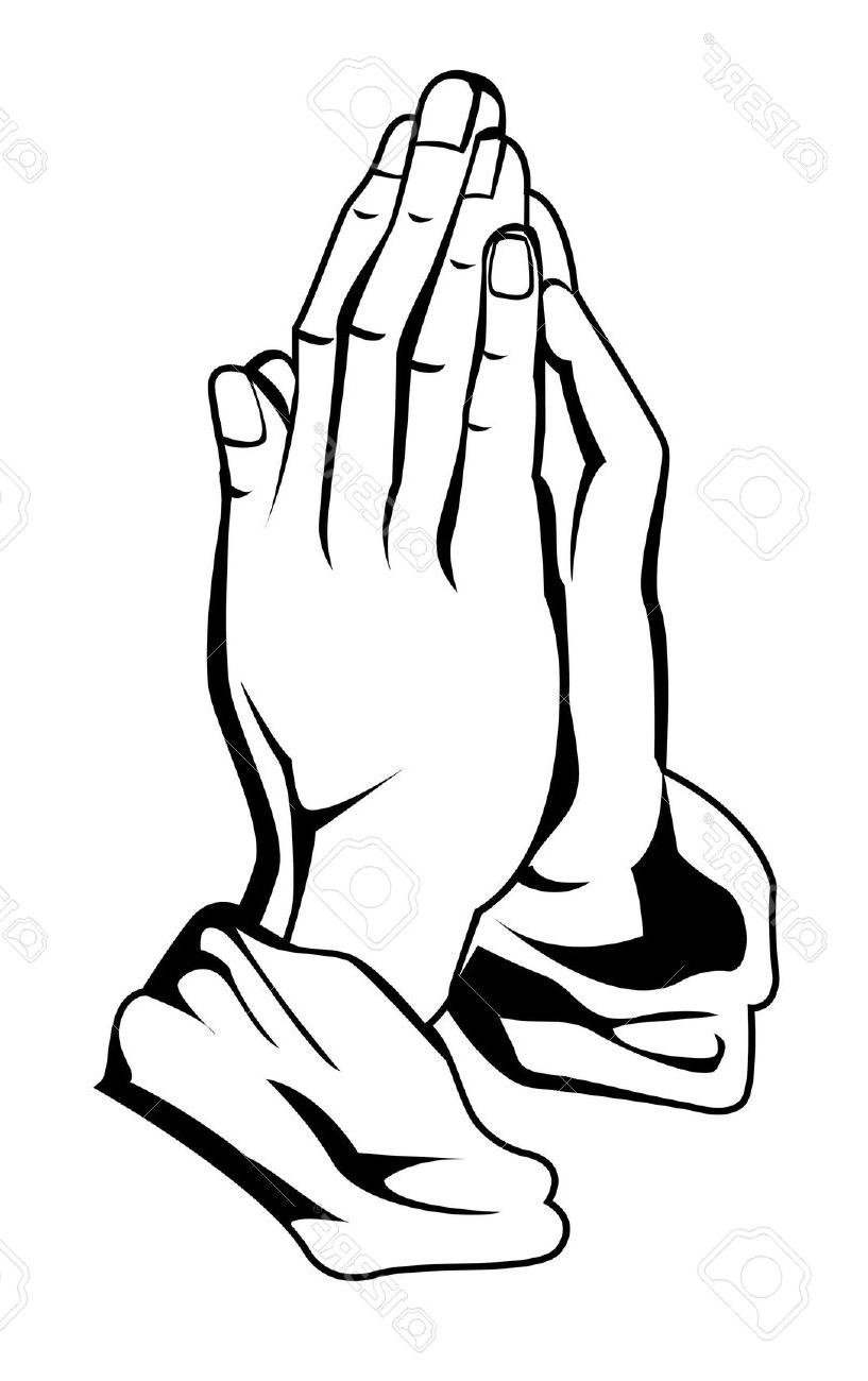 817x1300 Praying Hands Line Drawing - Praying Hands Line Drawing