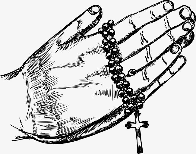 650x511 cross praying hands vector, cross vector, vector, prayer png - Praying Hands With Cross Drawings