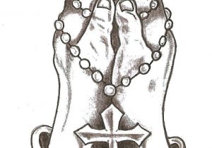 300x210 How To Draw Praying Hands With Cross Step - Praying Hands With Cross Drawings