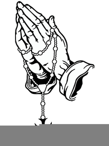 225x300 Clipart Prayer Hands With Rosary Free Images - Praying Hands With Rosary Drawing