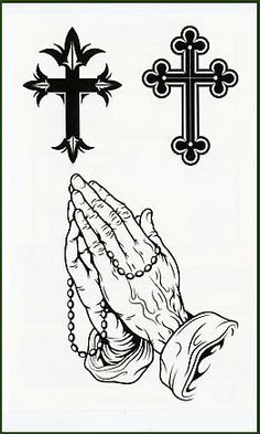 236x393 drawings of crosses with praying hands praying hands drawing - Praying Hands With Rosary Drawing