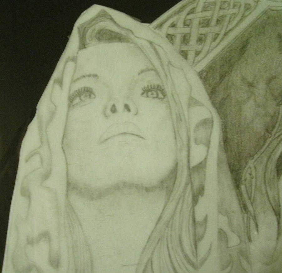 900x869 Praying Drawing - Praying Woman Drawing