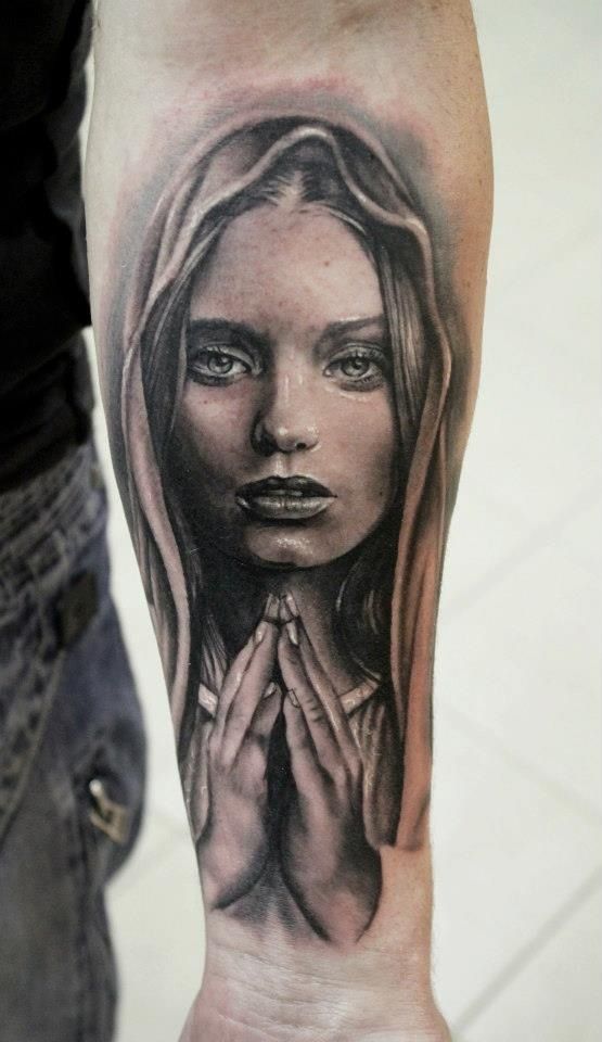 555x960 praying woman tattoo pepper tattoos, religious tattoos, mary - Praying Woman Drawing