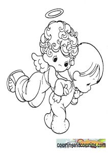 212x300 precious moments angel drawing - Precious Moments Angel Drawing