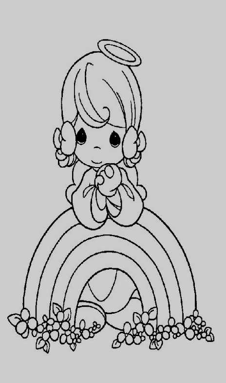 464x784 precious moments coloring pages precious moments angel drawing - Precious Moments Angel Drawing