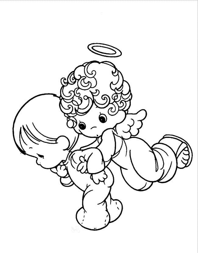 Precious Moments Angel Drawing at PaintingValley.com | Explore ...