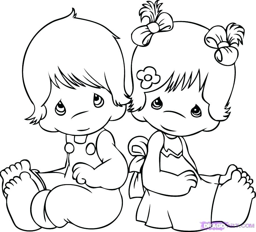 900x815 free coloring pages precious moments angels friends to print - Precious Moments Angel Drawing