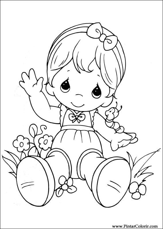 567x794 drawings to paint colour precious moments - Precious Moments Drawings