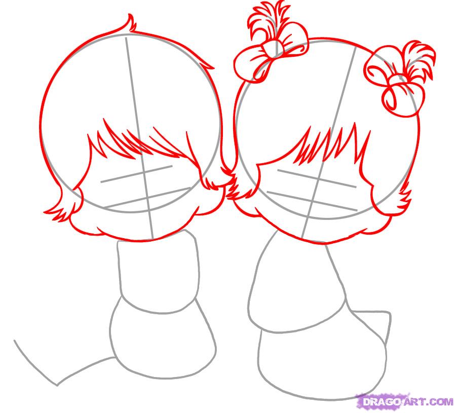 900x815 draw precious moments, step - Precious Moments Drawings