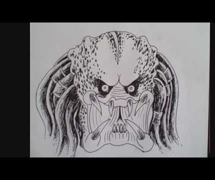 430x360 how to draw predator face - Predator Drawing