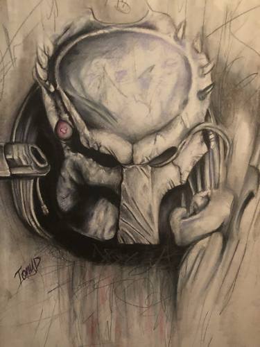 375x500 predator drawing - Predator Drawing