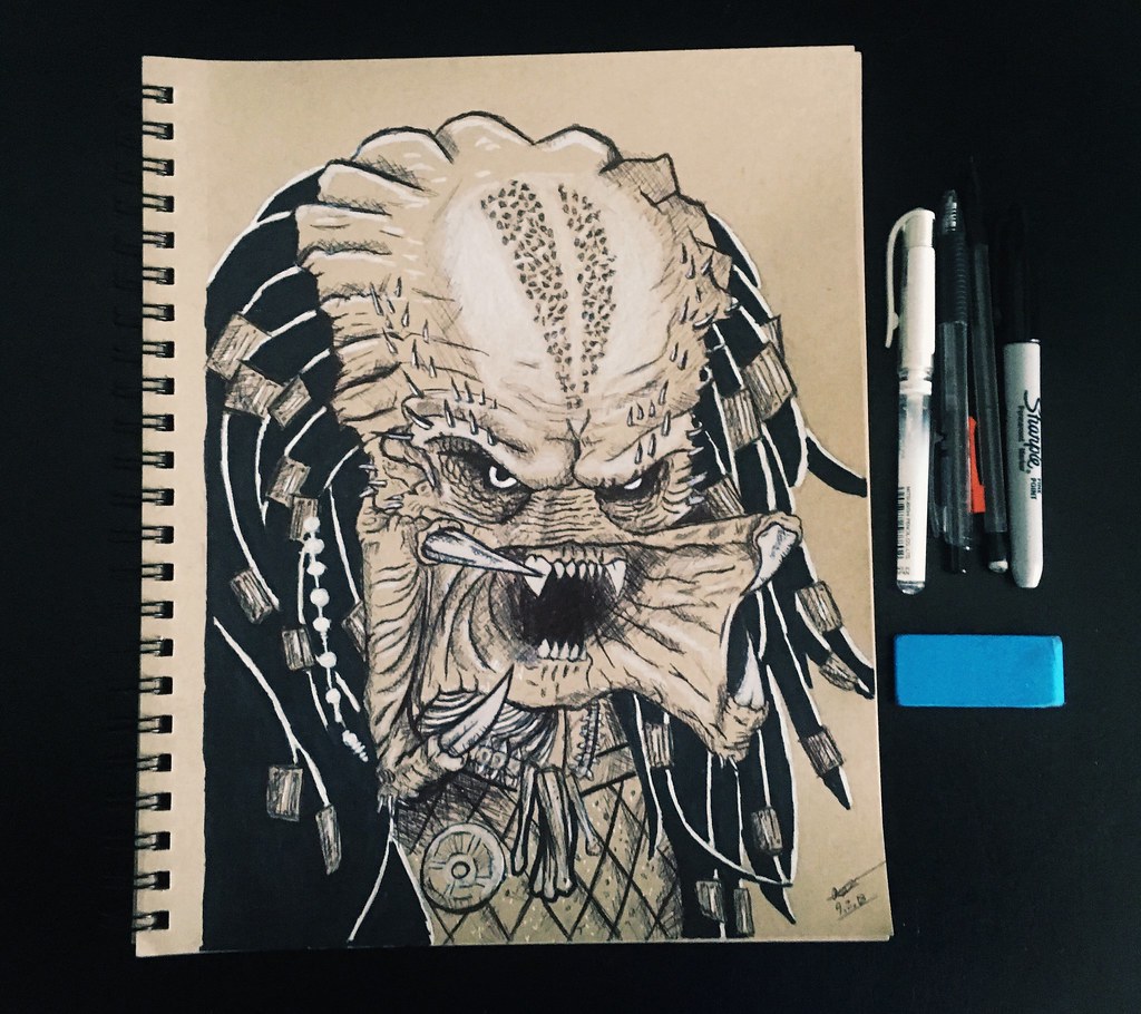 1024x910 the world's newest photos of draw and predator - Predator Drawing