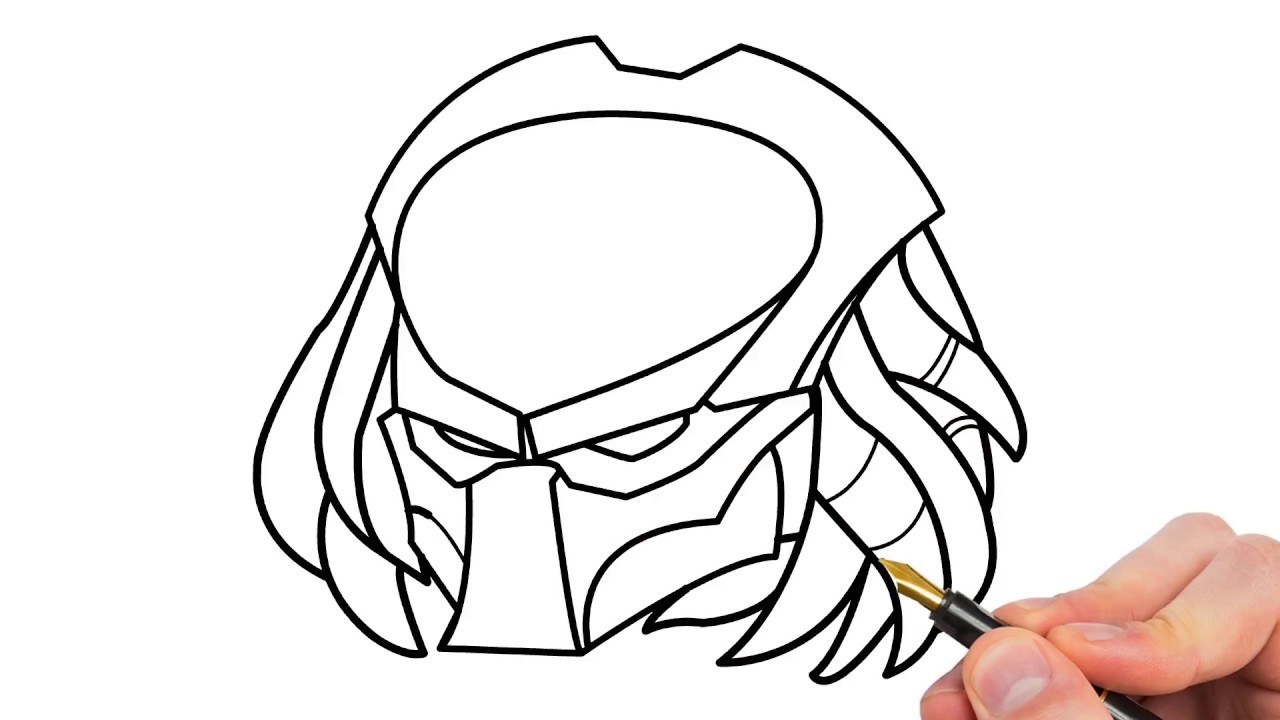 1280x720 the predator !! predator face drawing for adults and kids - Predator Face Drawing